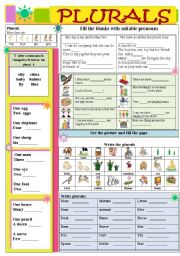 English Worksheet: Plurals