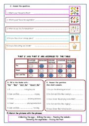 English Worksheet: like dislike