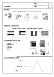 English Worksheet: test