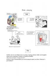 English Worksheet: Role - playing