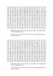 English Worksheet: wordsearch- body parts and clothes