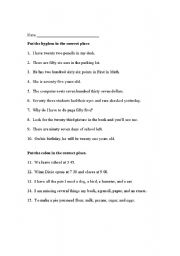 English worksheet: hyphen colon