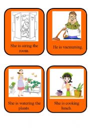 English Worksheet: present continuous 