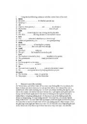 English Worksheet: present simple-present continuous