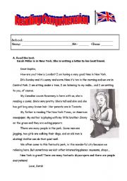 English Worksheet: Reading Comprehension - Present Continuous