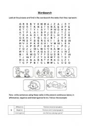 English Worksheet: Present continuous and simple present
