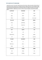 English Worksheet: Speaking games