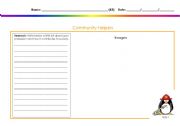 English Worksheet: Community Helpers