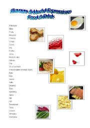 English Worksheet: Food and drink - flavours