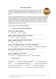 English Worksheet: Reading