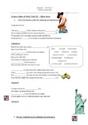 English Worksheet: Empire State of Mind