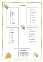 English Worksheet: Numbers (from 1 to 100)