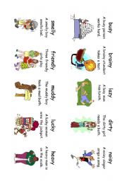 Read! Spell! Do! playing cards (30 cards) Adverbs and Adjectives 6