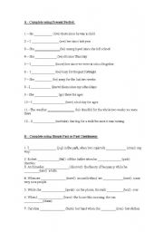 English Worksheet: Present Perfect for/since