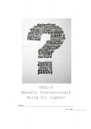 Write for rights: Amnesty International