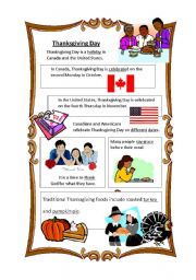 English Worksheet: Thanksgiving Day