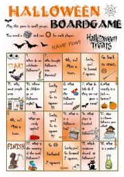 English Worksheet: HalloweenBG