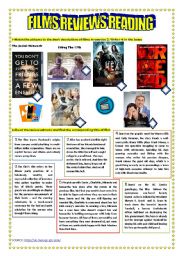 English Worksheet: FILM REVIEWS READING + ACTIVITIES + KEY FOR TEACHERS