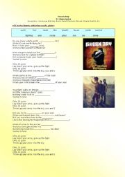 English Worksheet: 21 Guns - Green Day