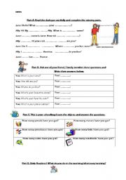 English worksheet: exercises for  elemantary level 