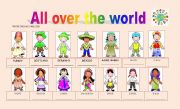 English Worksheet: All over the world