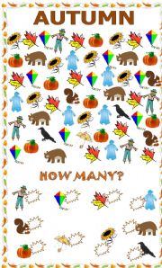 English Worksheet: autumn (how many)