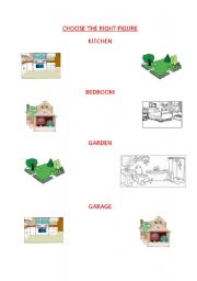 English worksheet: parts of the house