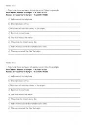 English Worksheet: Passive voice grammar