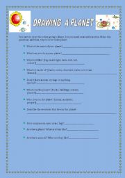 English worksheet: MY PLANET