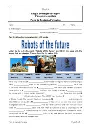 English Worksheet: Robots