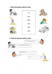 English worksheet: Present Continuous