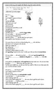 English Worksheet: Sk8er Boy - A Song by Abril Lavigne