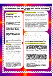 English Worksheet: Some tips on how to work with young learners + activities.