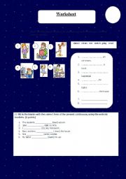 English Worksheet: present continuo