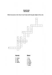 English Worksheet: Cross Puzzle