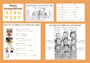 English Worksheet: PLACE PREPOSITIONS