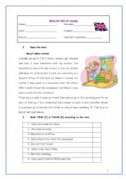 English Worksheet: English Test