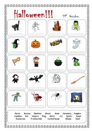 English Worksheet: Halloween