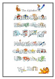 English Worksheet: The Alphabet