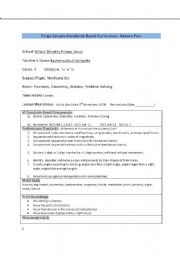 English Worksheet: Math Lessons