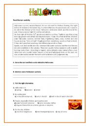 English Worksheet: Halloween 