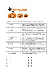 Halloween vocabulary