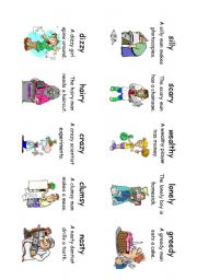 English Worksheet: Read! Spell! Do! playing cards (30 cards) Adverbs and Adjectives 7