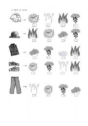 English Worksheet: Weather vocabulary