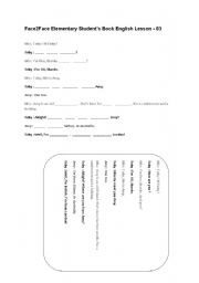 English worksheet: Listening -Introduction basic questions