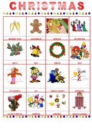 English Worksheet: christmas vocabulary 1