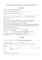 English Worksheet: a webquest on domestic violence