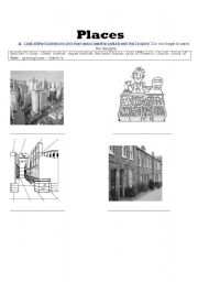 English worksheet: Places