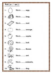 English Worksheet: Vowels (3)