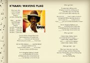 English Worksheet: Lessons with Music 2: PRONOUNS (KNaan: Waving Flag)